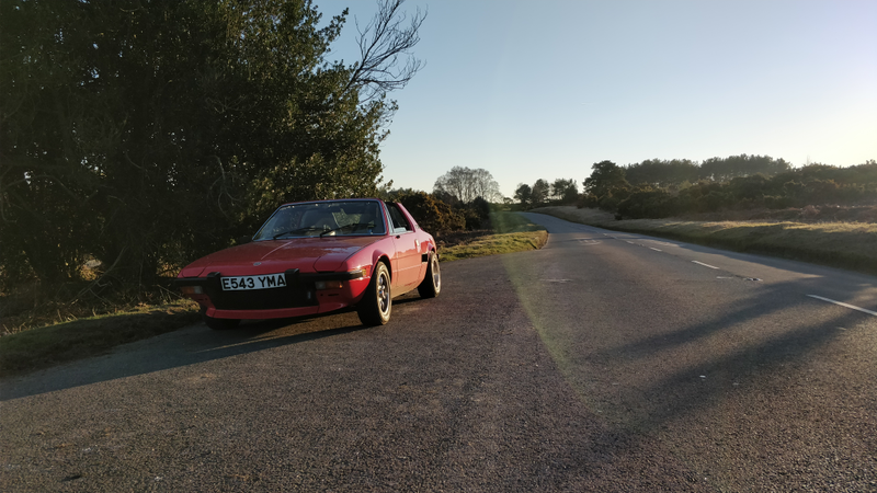 Illustration for article titled Took the X1/9 for a countryside blast with my mate's turbo 5